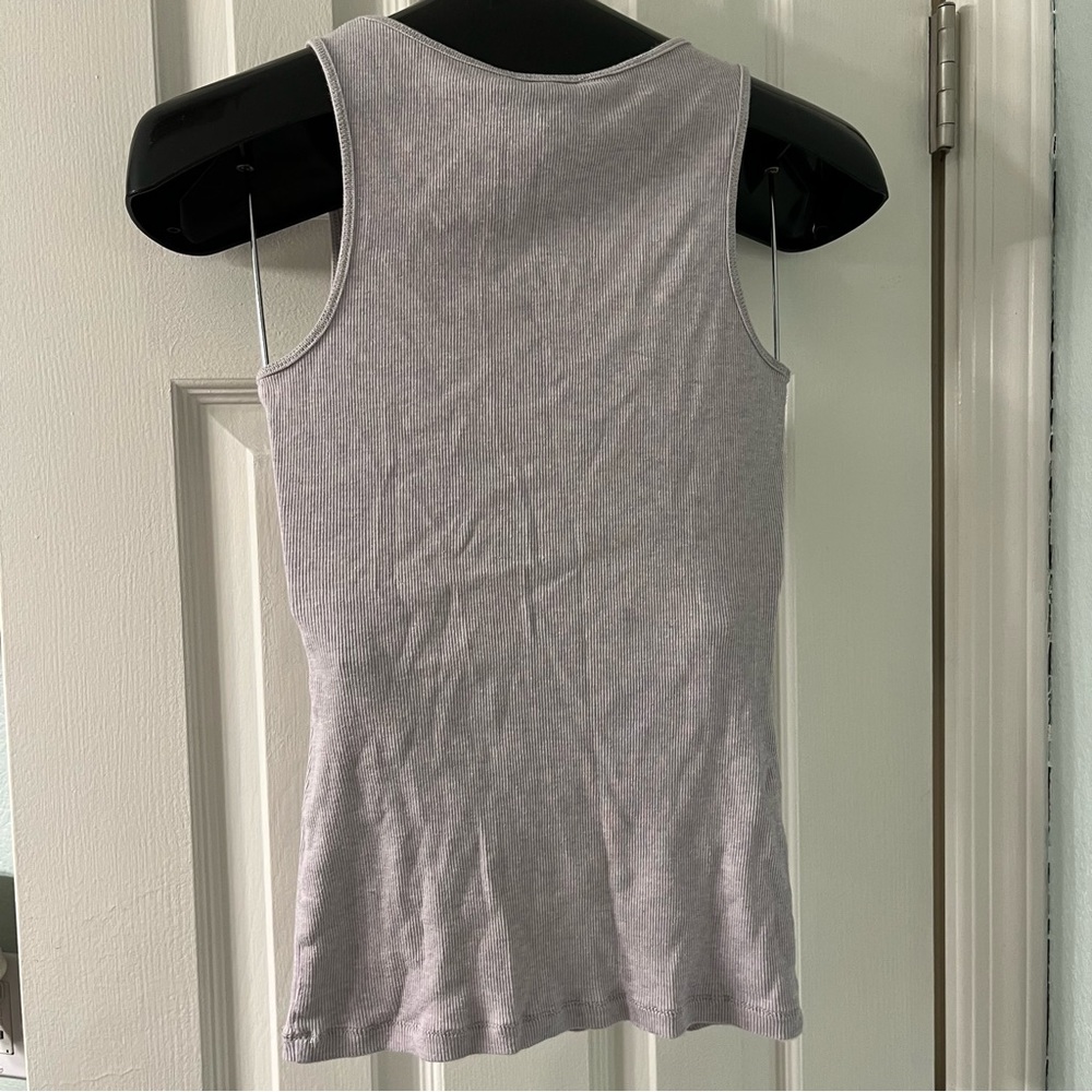 2006 Vintage Express pale lavender ribbed tank top Size M - Picture 2 of 6